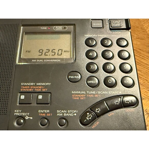 Sony ICF-SW7600G FM STEREO/SW/ MW/LW PLL SYNTHESIZED WORLD BAND RECEIVER JAPAN - Picture 4 of 14